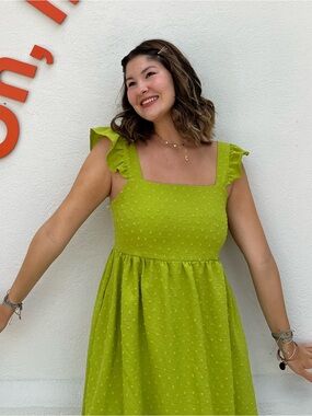 green summer dress